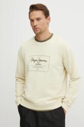 Pepe Jeans pamut melegítőfelső SIMON bézs, férfi, nyomott mintás, PM582721 - bézs L