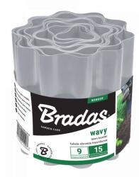 Bradas Bordură din plastic ondulată 20cm x 9m Light Grey (OBFLGY 0920)