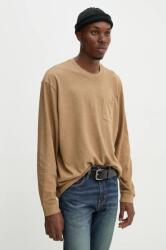 Levi's pamut hosszúujjú bézs, sima, A9247 - bézs L