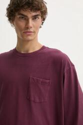 Levi's pamut hosszúujjú bordó, sima, A9247 - burgundia XL