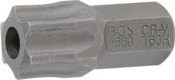 BGS technic Technic Behajtófej Hossz 30 mm Külső hatszögletű 10 mm (3/8") T-profil (Torx) T60 furattal (BGS-4660) (BGS-4660)