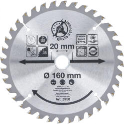 BGS technic BGS Technic Keményfém körfűrészlap Ø 160 x 20 x 2, 4 mm 36 fogú (BGS-3950) (BGS-3950)