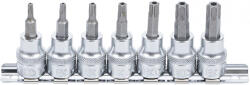 BGS technic Technic Behajtófej-készlet 10 mm (3/8") T-profil (Torx) T15 furattal - T50 7 darabos (BGS-9341) (BGS-9341)