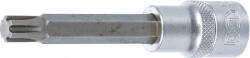 BGS technic Technic Behajtófej Hossz 100 mm 12, 5 mm (1/2") Ékprofil (RIBE) M10 (BGS-4165) (BGS-4165)