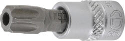 BGS technic Technic Behajtófej 6, 3 mm (1/4") T-profil (Torx) T50 furattal (BGS-2165-T50) (BGS-2165-T50)