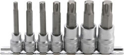 BGS technic Technic Behajtófej-készlet 10 mm (3/8") / 12, 5 mm (1/2") Ékprofil (RIBE) M6 - M14 7 darabos (BGS-5185) (BGS-5185)