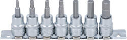 BGS technic Technic Behajtófej-készlet 10 mm (3/8") Belső hatszögletű 1/8" - 3/8" coll méretek 7 darabos (BGS-5104) (BGS-5104)