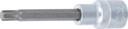 BGS technic Technic Behajtófej Hossz 100 mm 12, 5 mm (1/2") Ékprofil (RIBE) M8 (BGS-4163) (BGS-4163)