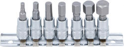 BGS technic Technic Behajtófej-készlet 6, 3 mm (1/4") Belső hatszögletű 4 - 12 mm 7 darabos (BGS-2161) (BGS-2161)
