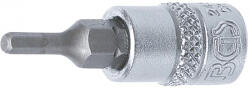 BGS technic Technic Behajtófej 6, 3 mm (1/4") Belső hatszögletű 3 mm (BGS-2497) (BGS-2497)