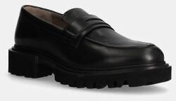 AllSaints bőr mokaszin Vinni Loafer fekete, férfi, M051FB - fekete Férfi 41