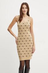 GUESS ruha gyapjú keverékből SARAH barna, mini, testhezálló, W4BK98 Z3JD2 - barna L