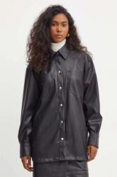 BOSS Orange ing női, galléros, fekete, relaxed, 50528278 - fekete 38