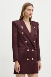 Elisabetta Franchi gyapjú ruha bordó, mini, testhezálló, AB73047E2 - burgundia 36
