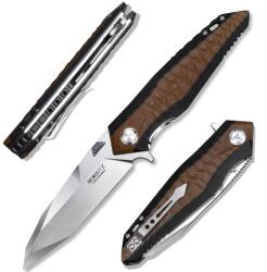 HARAHU HA-34138 összecsukható vadászkés - Fekete/Barna KP34138