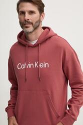 Calvin Klein pamut melegítőfelső lila, férfi, nyomott mintás, kapucnis - lila XL