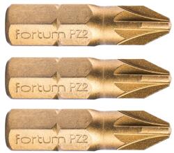 Fortum behajtóhegy PZ, 3 db, S2 acél, Titanium bevonat; PZ 2×25mm, bliszteren (4741372) - sipibolt