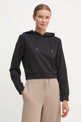 GUESS felső PEONY fekete, női, mintás, kapucnis, V4BQ02 KCHR2 - fekete S