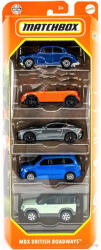 Mattel - Kisautók MBX British Roadways 5 db-os szett (HVT62)