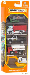 Mattel - Kisautók MBX Construction III. 5 db-os szett (HVT77)