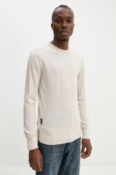 G-Star RAW gyapjú pulóver könnyű, férfi, bézs, D25174-D847 - bézs XXL