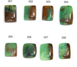  Cabochon Crisopraz Verde Mineral Natural - Dreptunghi - Picatura - 14-23 x 10-14 x 3-6 mm -1 Buc
