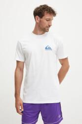 Quiksilver pamut póló Eye on Horizon bézs, férfi, nyomott mintás, EQYZT07919 - bézs S