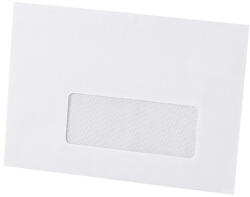 Bluering Boríték LC/6 szilikonos bélésnyomott jobb ablakos 35x90mm 114x162mm J28A20 Bluering® fehér - iroszer24