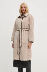OUI kabát női, bézs, átmeneti, oversize, 88948 - bézs 40