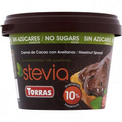 TORRAS Stevia Hozzáadott Cukormentes Mogyorókrém 200 G