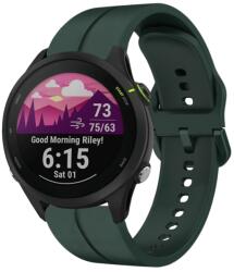 SILICONE Cserélhető szíj Garmin Forerunner 255 Musichoz sötétzöld