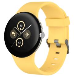 SILICONE Cserélhető szíj Google Pixel-hez Watch3 45mm sárga
