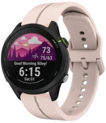 SILICONE Cserélhető szíj Garmin Forerunner 255 Musichoz világos rózsaszín