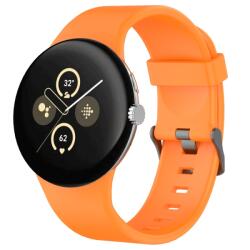 SILICONE Cserélhető szíj Google Pixel-hez Watch3 45mm narancs