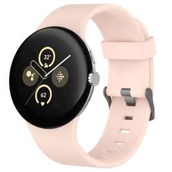 SILICONE Cserélhető szíj Google Pixel-hez Watch3 45mm világos rózsaszín