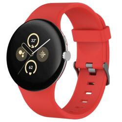 SILICONE Cserélhető szíj Google Pixel-hez Watch3 45mm piros