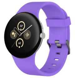SILICONE Cserélhető szíj Google Pixel-hez Watch3 45mm lila