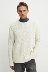 Tommy Hilfiger gyapjú pulóver férfi, bézs, MW0MW36546 - bézs L
