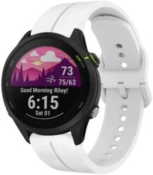 SILICONE Cserélhető szíj Garmin Forerunner 255 Music fehérhez