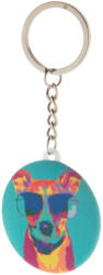  KeyBadge RPET Mini kitűzős RPET kulcstartó (AP716722)