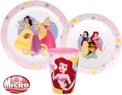 Disney Hercegnők étkészlet, micro műanyag szett 260 ml-es pohárral Nr2