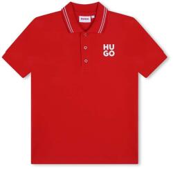 HUGO BOSS gyerek póló piros, nyomott mintás, G00159 - piros 162