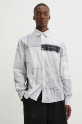 Desigual pamut ing MASSACHUSSETS férfi, galléros, fehér, relaxed, 24WMCW41 - fehér XL
