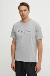 Pepe Jeans t-shirt SOMERS TEE szürke, férfi, nyomott mintás, PM509649 - szürke XL