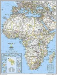 National Geographic Afrika politikai falitérkép - íves 91x118 cm