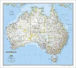 National Geographic Ausztrália - Australia Classic - politikai falitérkép