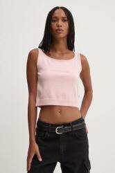 Guess Jeans selyemkeverék top rózsaszín, W4BR17 Z3HO2 - rózsaszín XL