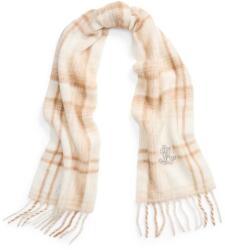 Lauren Ralph Lauren sál gyapjú keverékből bézs, mintás, 454960078 - bézs Univerzális méret