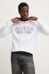 GUESS felső BEAU fehér, férfi, nyomott mintás, kapucnis, M4YQ36 K9Z21 - fehér XXL