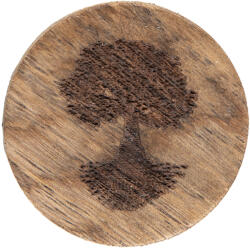 Clayre & Eef Buton mobilier lemn maro 4x4 cm (65192deco)